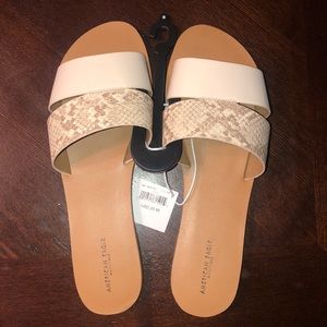 American Eagle Snake Skin Sandals